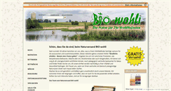 Desktop Screenshot of bio-wohli.de