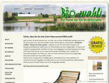 Tablet Screenshot of bio-wohli.de